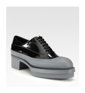 Prada rubber-dipped lace-up